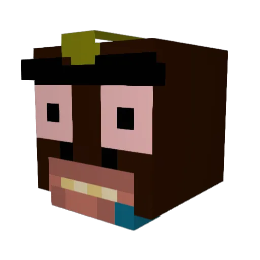 tu_menorsito_420 Minecraft avatar head, 3D render