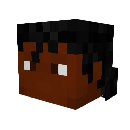 tubesokkz Minecraft avatar head, 3D render