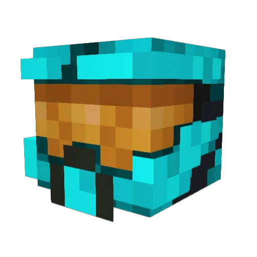 tubular_tortoise Minecraft avatar head, 3D render