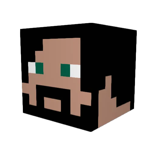 tuco01 Minecraft avatar head, 3D render
