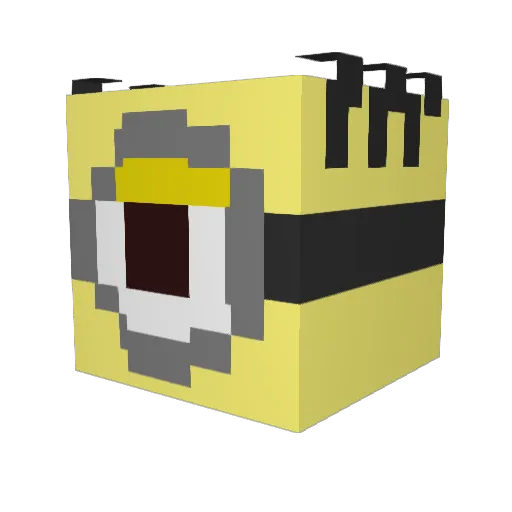tucotuki Minecraft avatar head, 3D render