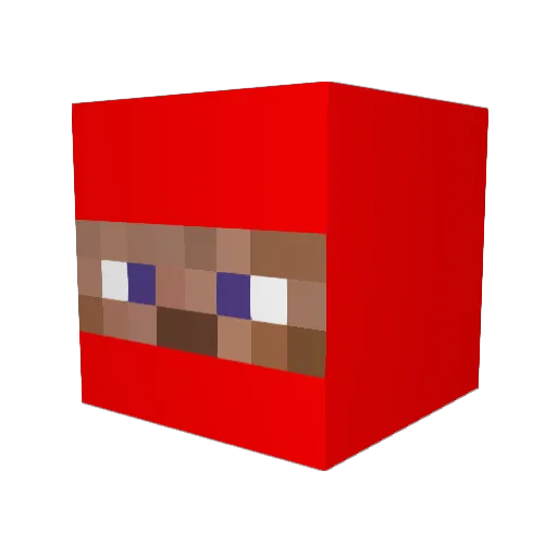 tuds33 Minecraft avatar head, 3D render