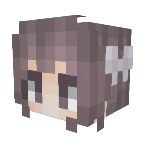 tudunur Minecraft avatar head, 3D render