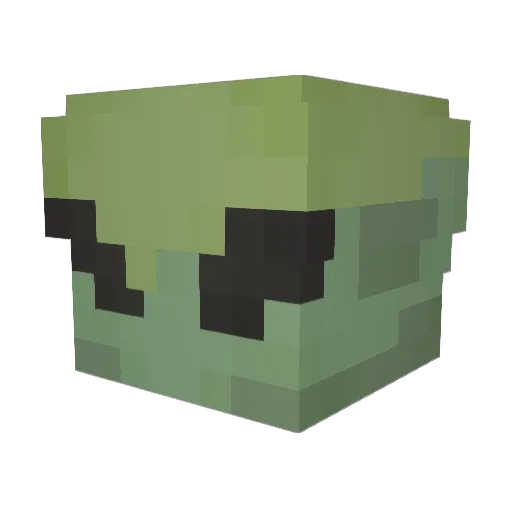 tuff_luk Minecraft avatar head, 3D render
