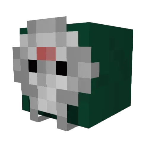tuffaurafih Minecraft avatar head, 3D render