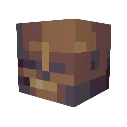 tufsuu Minecraft avatar head, 3D render