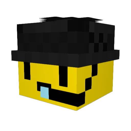 tughrik Minecraft avatar head, 3D render