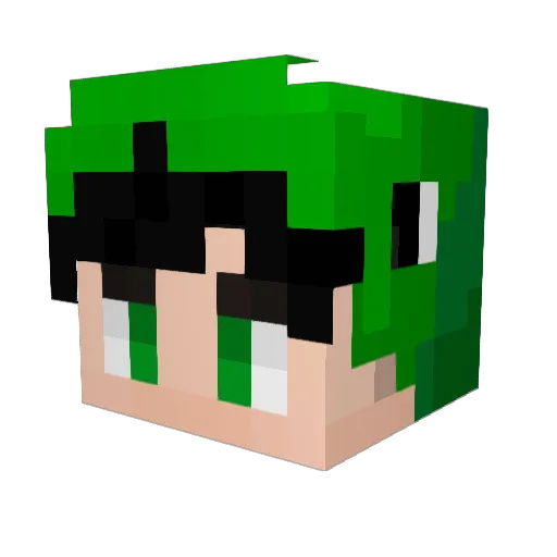 tuguim Minecraft avatar head, 3D render