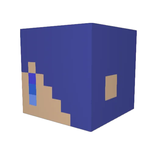tugumi125 Minecraft avatar head, 3D render