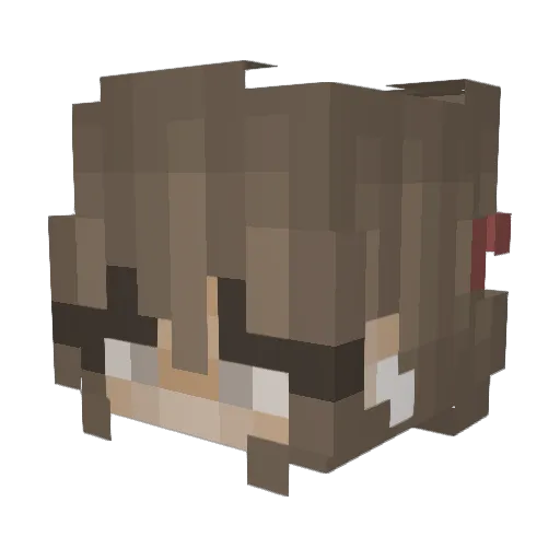 tugy Minecraft avatar head, 3D render