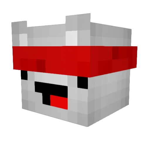 tuheye Minecraft avatar head, 3D render