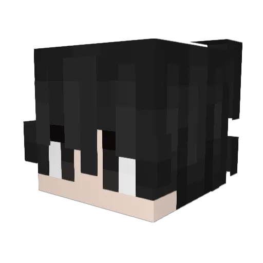 tukao Minecraft avatar head, 3D render