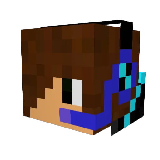 tukasan34 Minecraft avatar head, 3D render