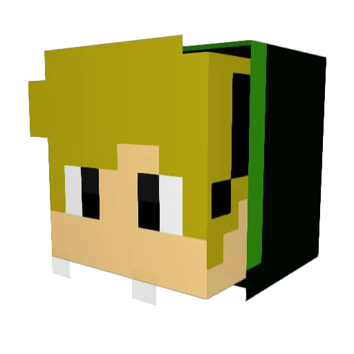 tukata0415 Minecraft avatar head, 3D render