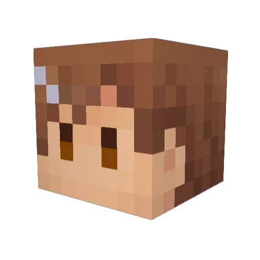 tukatti Minecraft avatar head, 3D render
