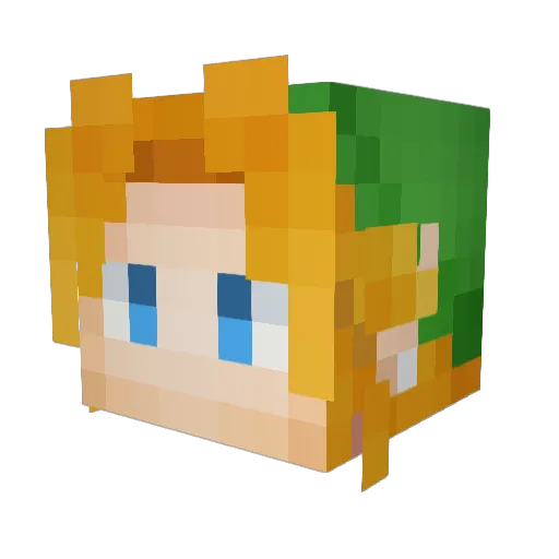 tukisimo Minecraft avatar head, 3D render