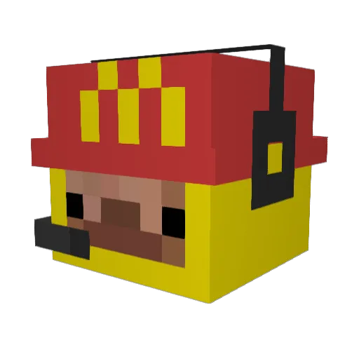 tukkiyo Minecraft avatar head, 3D render
