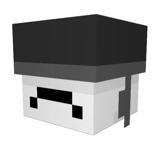 tul_lemon Minecraft avatar head, 3D render
