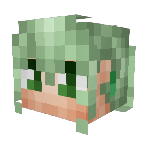 tulipa89 Minecraft avatar head, 3D render