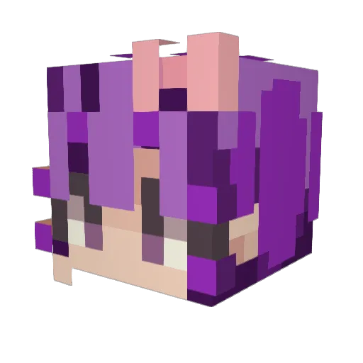 tuliproses01 Minecraft avatar head, 3D render