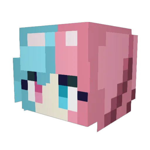 tumatoo Minecraft avatar head, 3D render
