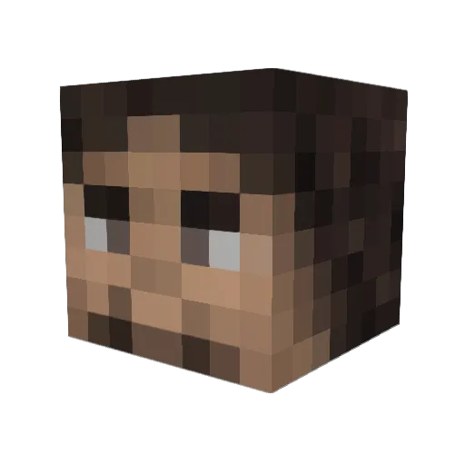 tumcornado Minecraft avatar head, 3D render