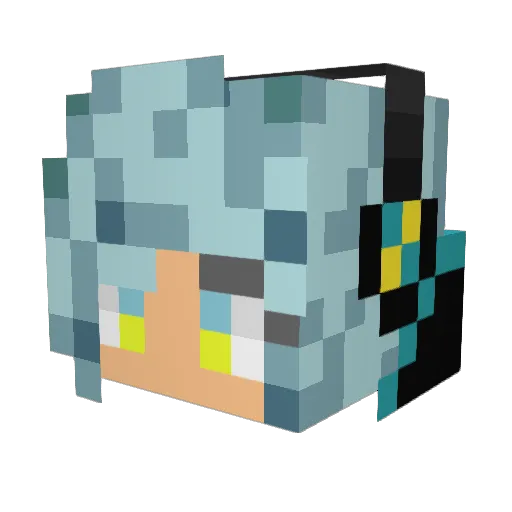 tumiyuki Minecraft avatar head, 3D render
