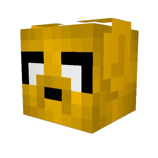 tumultuous_bulb Minecraft avatar head, 3D render