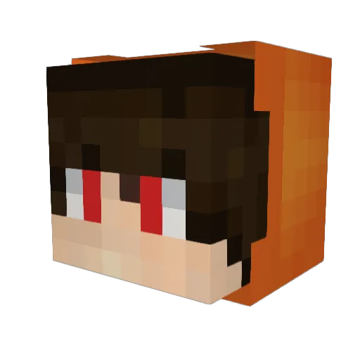 tunakan5 Minecraft avatar head, 3D render