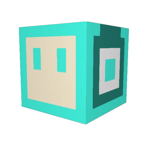 tunonao Minecraft avatar head, 3D render