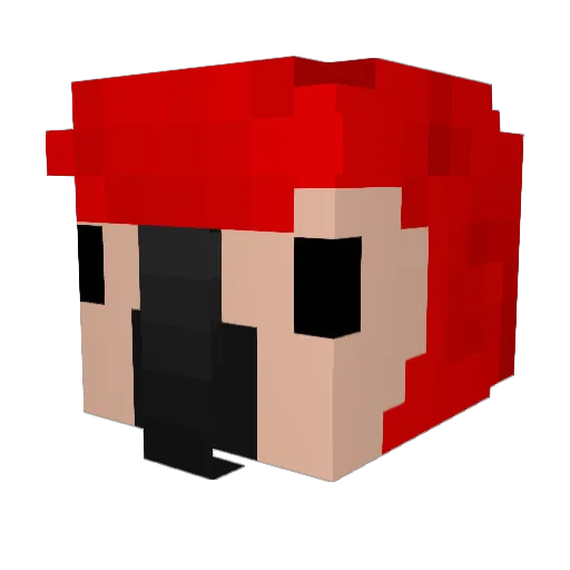 tunquikchero Minecraft avatar head, 3D render