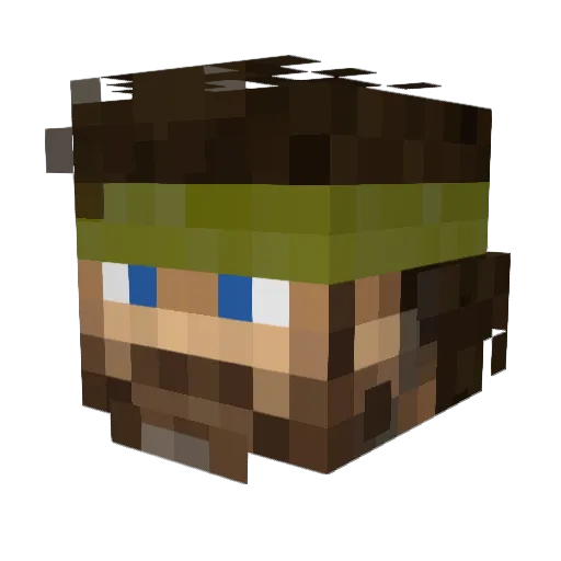 tuolan Minecraft avatar head, 3D render