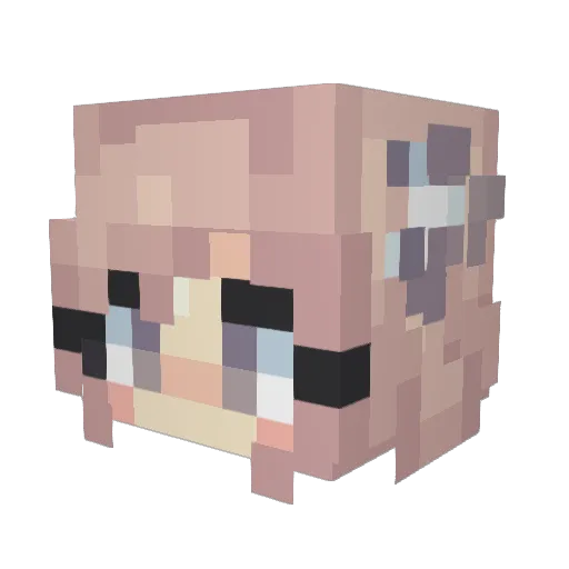 tupacalive27 Minecraft avatar head, 3D render