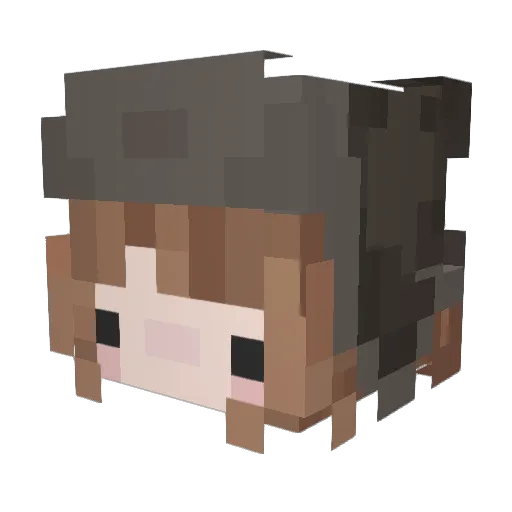 tupayasalocal Minecraft avatar head, 3D render