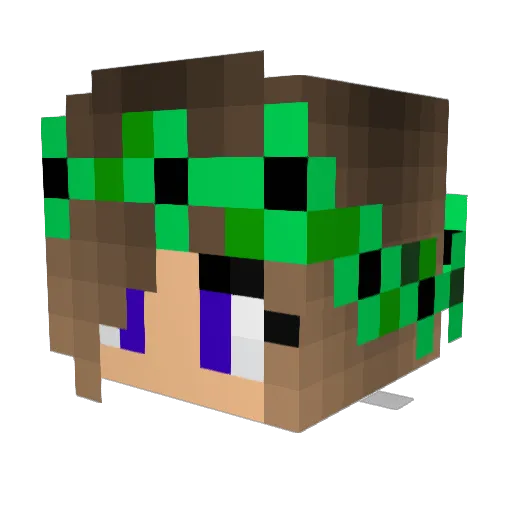 tupence123 Minecraft avatar head, 3D render