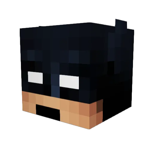 tupitin Minecraft avatar head, 3D render