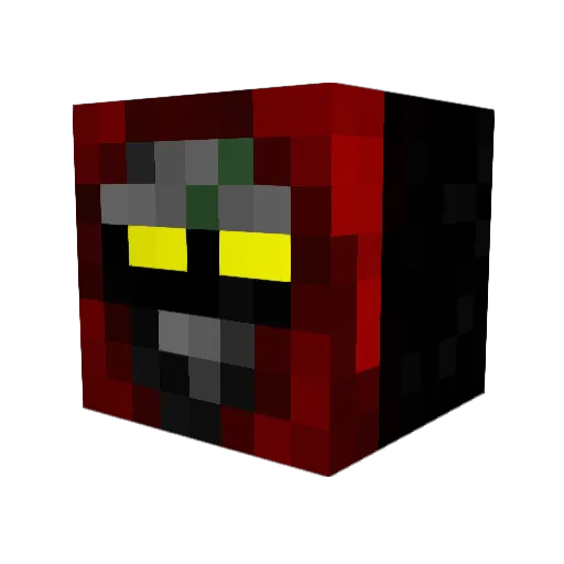 tuplakoira Minecraft avatar head, 3D render