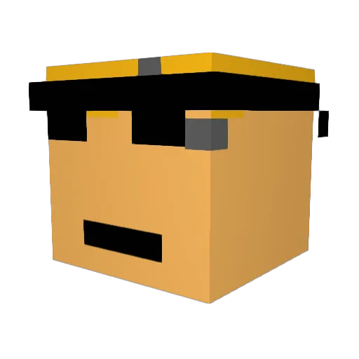 turad09 Minecraft avatar head, 3D render