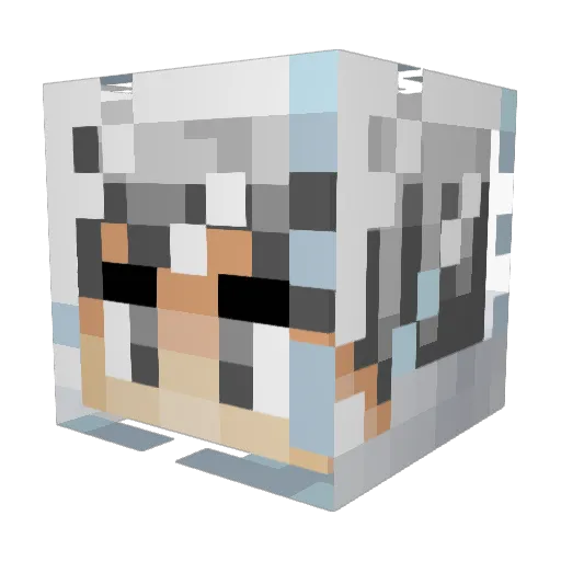 turanaga Minecraft avatar head, 3D render