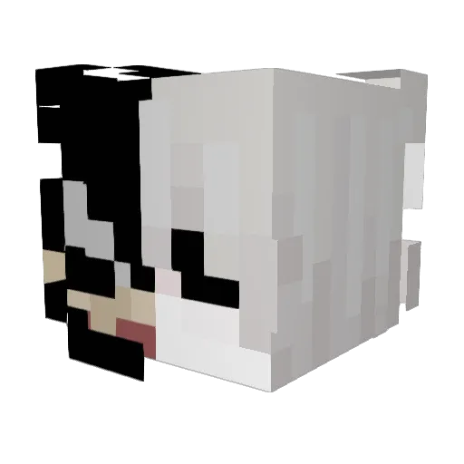turanym Minecraft avatar head, 3D render