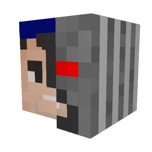 turauttaja Minecraft avatar head, 3D render