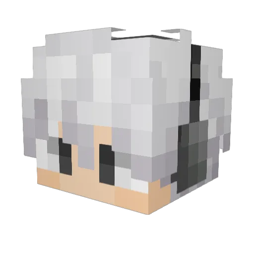 turbo4real Minecraft avatar head, 3D render