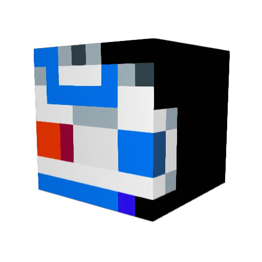 turbo_swine Minecraft avatar head, 3D render