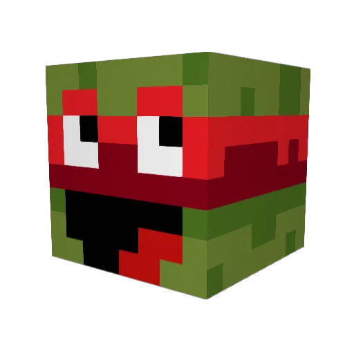 turbocows Minecraft avatar head, 3D render