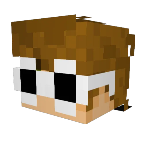 turbosaurus2005 Minecraft avatar head, 3D render