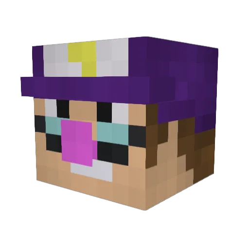 turbs64 Minecraft avatar head, 3D render
