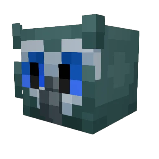 turd Minecraft avatar head, 3D render