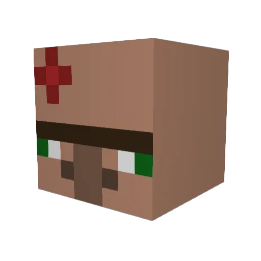turek129 Minecraft avatar head, 3D render