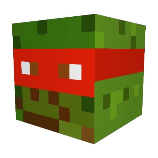 turgus Minecraft avatar head, 3D render