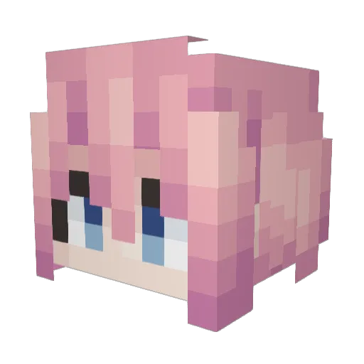 turing2 Minecraft avatar head, 3D render